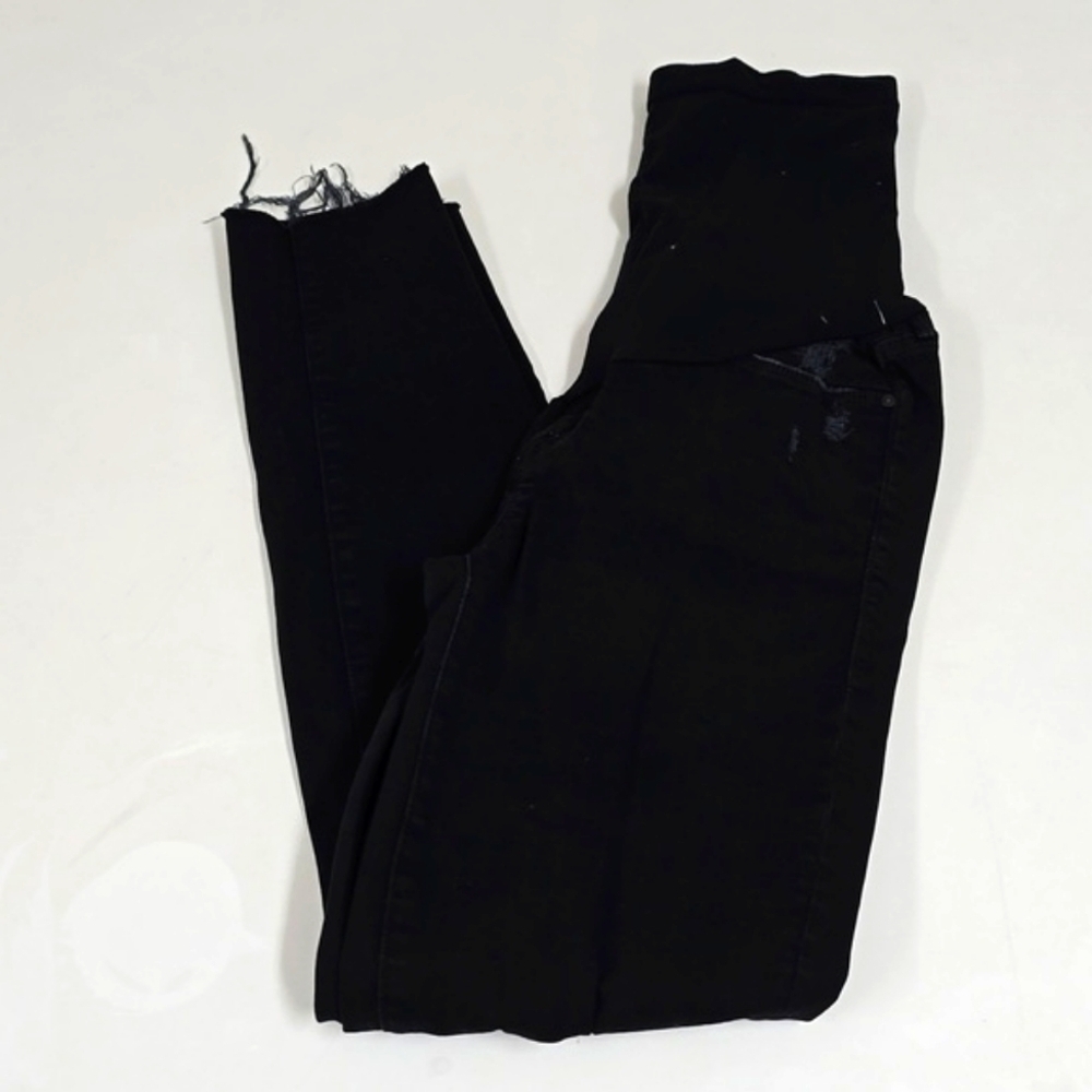 5/$100 Mother The Looker Ankle Fray Jeans in Guilty As Sin (Maternity)